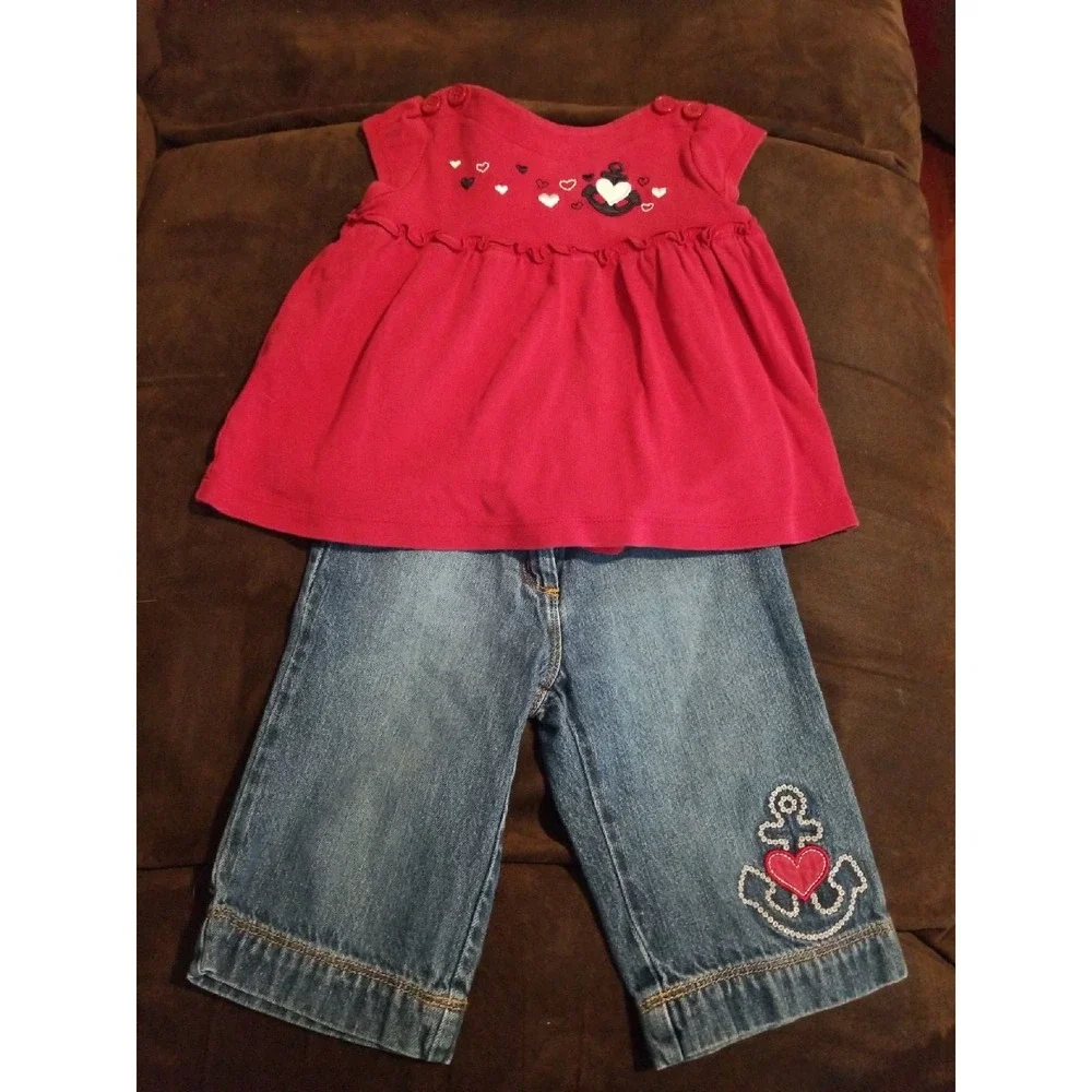Gymboree bon voyage outfit 18 24 mo 2t